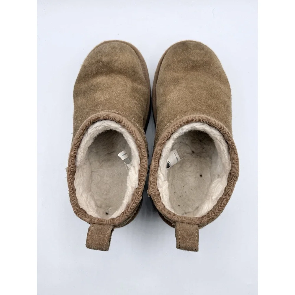 UGG Kids Classic Ultra Mini Platform Boots Suede S/N‎ 1157791K Size 13 Kids